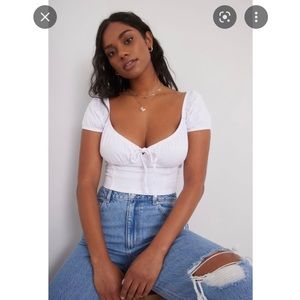 GARAGE milkmaid top